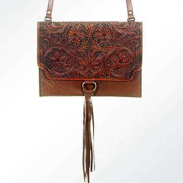 American Darling Coin Purse Hand Tooled Genuine Leather Women Bag Western Handbag Purse